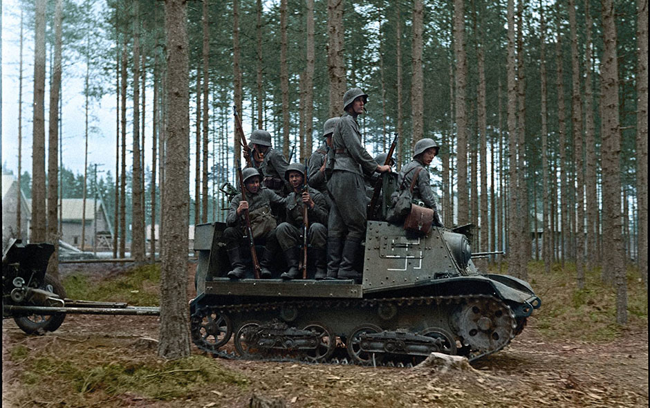 La Segunda Guerra Mundial vista a través de fotos a color | Emol Fotos